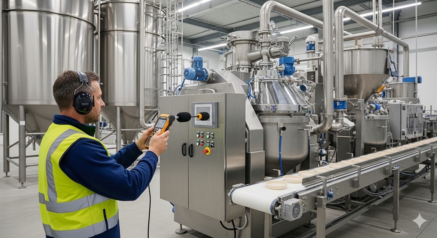 Misurazione strumentale per la redazione del DVR rumore in uno stabilimento di produzione alimentare