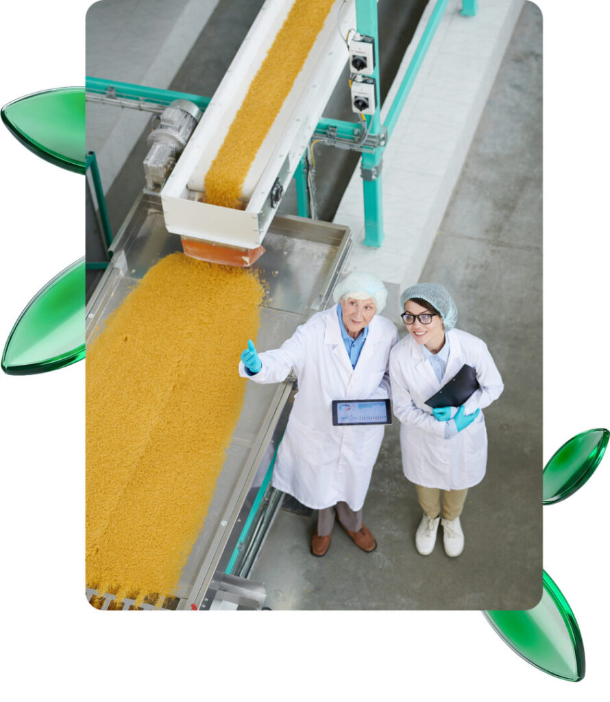 Esperto Food Consulting che fornisce consulenza tecnica di sicurezza alimentare a cliente aziendale.